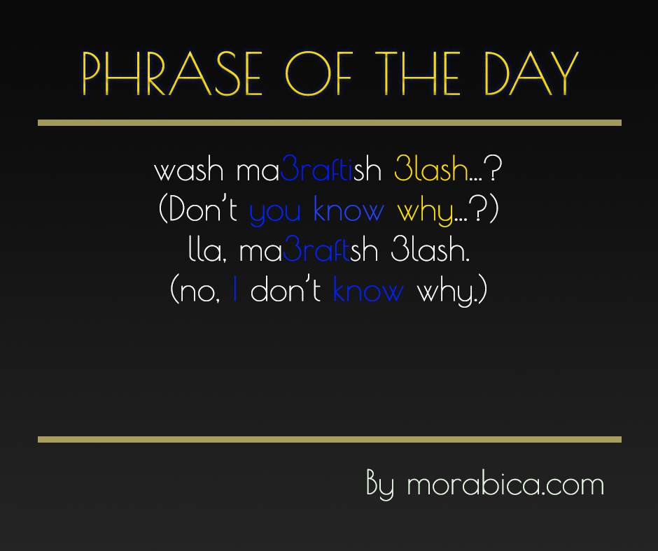 how-to-say-dont-you-know-in-moroccan-arabic
